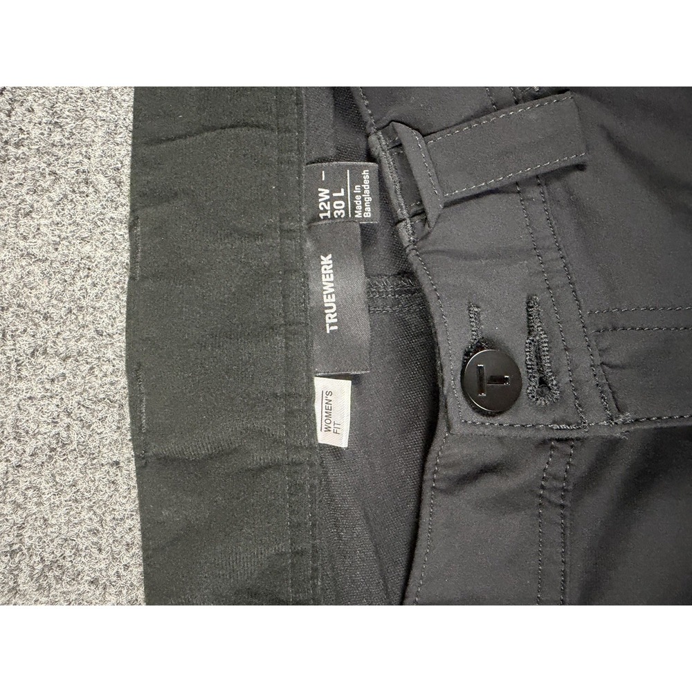 Truewerk T1 Womens 12/30 (29)  Werkpant Cargo Utility Workwear Stretch Nylon EUC - Picture 6 of 9